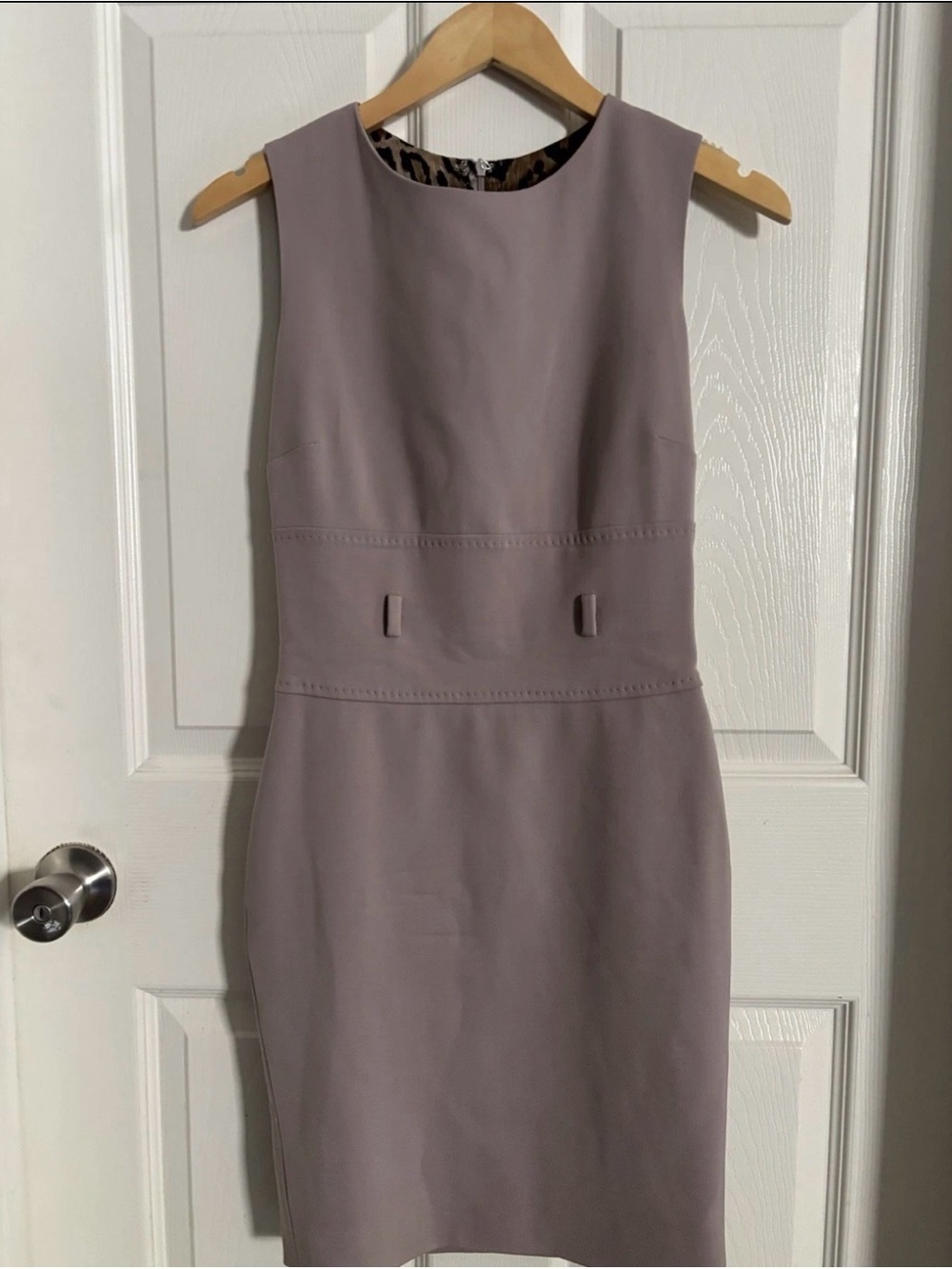 Dolce & Gabbana Dusty Mauve Sleeveless Sheath Dress